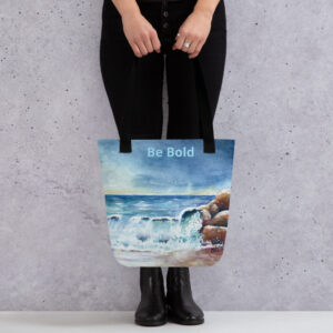 beach tote bag / ARTIST: Yolanda Barreto / YB Boricua Art LLC