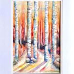 Landscape original watercolor painting / ARTIST: Yolanda Barreto / YB Boricua Art LLC / Boricua Art