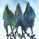 3 king original watercolor painting / ARTIST: Yolanda Barreto / YB Boricua Art LLC