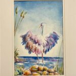 sample watercolor 140lb 9x12 in 12x16 double mat (copy)