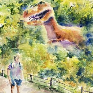 sample watercolor 140lb 9x12 in 12x16 double mat (copy)