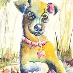 sample watercolor 140lb 9x12 in 12x16 double mat (copy)