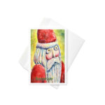 Santa Clause stationery / ARTIST: Yolanda Barreto / YB Boricua Art LLC / Boricua Art