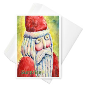 Santa Clause stationery / ARTIST: Yolanda Barreto / YB Boricua Art LLC / Boricua Art