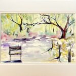 sample watercolor 9x12 matboard dubble mat (copy)