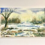 sample watercolor 140lb 9x12 in 12x16 double mat (copy)