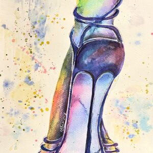 sample watercolor 140lb 9x13 in 12x16 double mat (copy)
