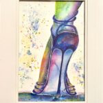 sample watercolor 140lb 9x13 in 12x16 double mat (copy)