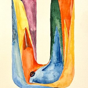 sample watercolor 140lb 9x12 in 11x14 mat (copy)