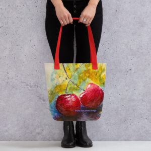 enjoy the small things bag/ ARTIST: Yolanda Barreto / YB Boricua Art LLC