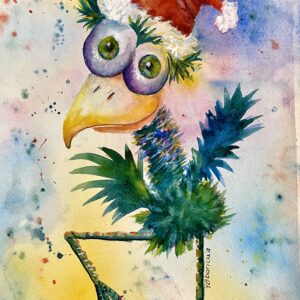 original watercolor painting wall art ornament decor