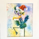 original watercolor painting wall art ornament decor