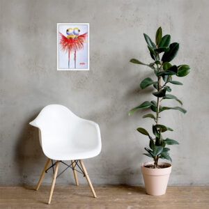 Funny bird wall art / YB Boricua Art LLC / Boricua Art / ARTIST: Yolanda Barreto