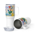 a christmas dance travel mug / ARTIST: Yolanda Barreto / YB Boricua Art LLC