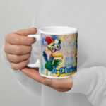 a christmas dance mug / ARTIST: Yolanda Barreto / YB Boricua Art LLC