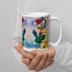 a christmas dance mug / ARTIST: Yolanda Barreto / YB Boricua Art LLC