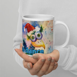 a christmas dance mug / ARTIST: Yolanda Barreto / YB Boricua Art LLC