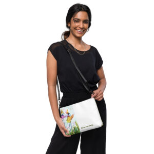 so do not worry crossbody bag/ ARTIST: Yolanda Barreto / YB Boricua Art LLC