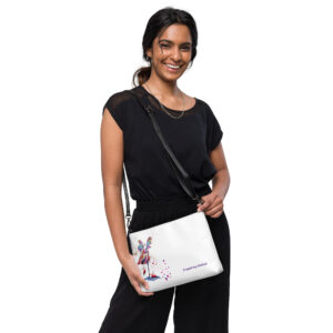i count my blessings crossbody bag/ ARTIST: Yolanda Barreto / YB Boricua Art LLC