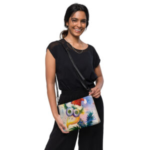 a christmas dance crossbody bag/ ARTIST: Yolanda Barreto / YB Boricua Art LLC