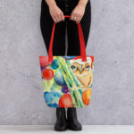 Coqui christmas bag/ ARTIST: Yolanda Barreto / YB Boricua Art LLC