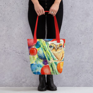 Coqui christmas bag/ ARTIST: Yolanda Barreto / YB Boricua Art LLC