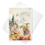 dragon invasion greeting card