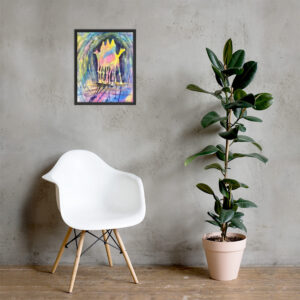 o let us adore him framed paper print
