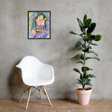 o let us adore him framed paper print