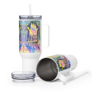 o let us adore him travel mug