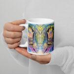 o let us adore him white glossy mug