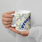 proud to serve mug