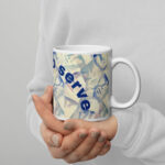 proud to serve mug