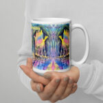 o let us adore him white glossy mug