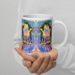 o let us adore him white glossy mug