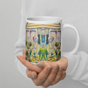still celebrating mug / ARTIST: Yolanda Barreto / YB Boricua Art LLC