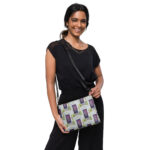 black is not black door crossbody bag