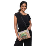 the ole hen door crossbody bag / ARTIST: Yolanda Barreto / YB Boricua Art LLC