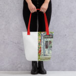 france door tote bag