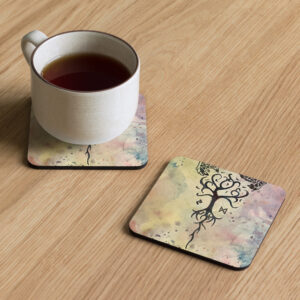 viking symbol tree coaster