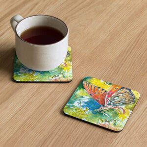 wings of love coaster / ARTIST: Yolanda Barreto / YBboricua Art LLC
