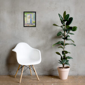 the white door framed print