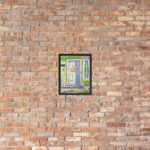 the white door framed print