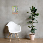 the white door framed print