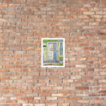 the white door framed print