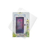 black is not black door greeting card