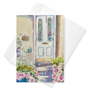 spring door greeting card