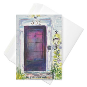 black is not black door greeting card
