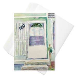 this white door greeting card