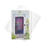 black is not black door greeting card